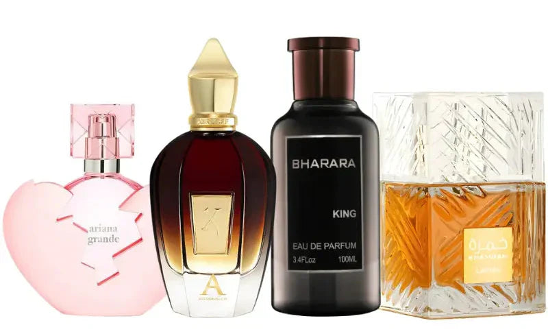 Kit de 4 Perfumes | Thank u Next, King, Alexandria 2, Khamrah