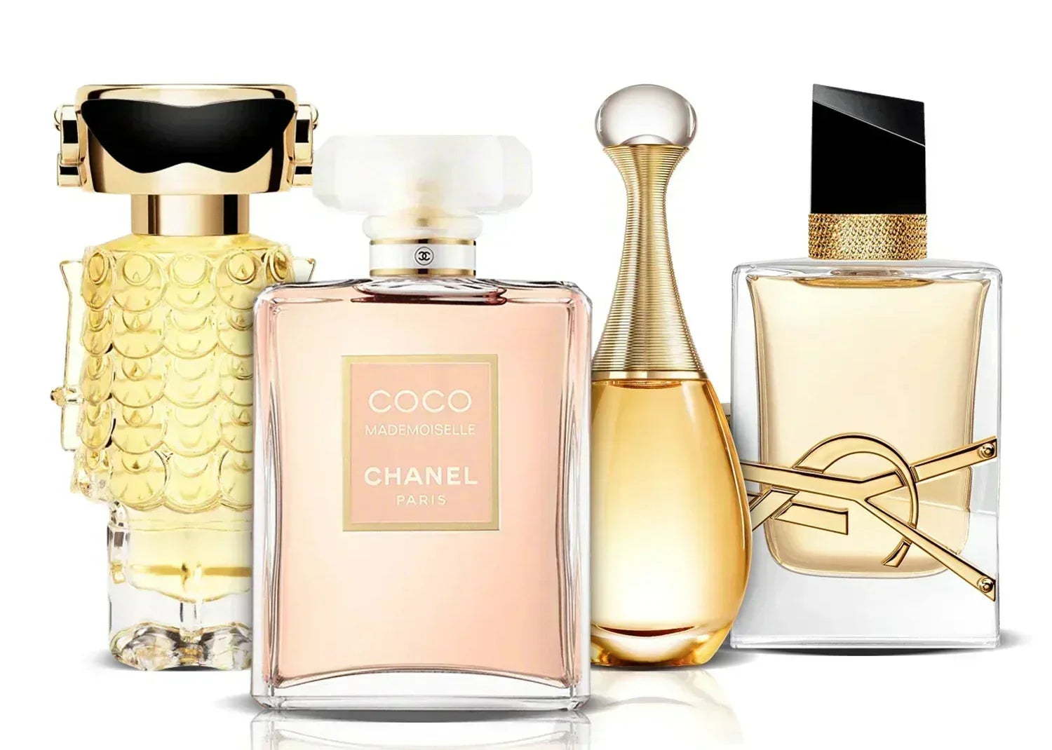 Kit de 4 Perfumes | Fame, Coco Mademoiselle, J'adore i Libre (100 ml)