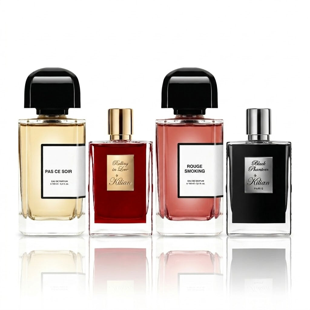 Kit de 4 Perfumes | Pas Ce Soir, Rolling in Love, Rouge Smoking e Black Phantom
