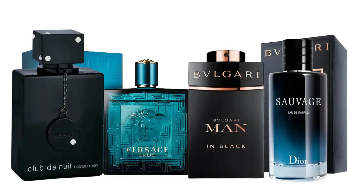 Kit de 4 Perfumes | Man in Black, Sauvage, Club the Nuit, Eros 100ml