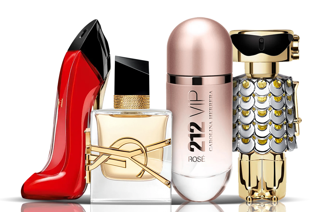 Kit de 4 Perfumes | Very Good Girl + Libre + 212 VIP Rose + Fame 100ML